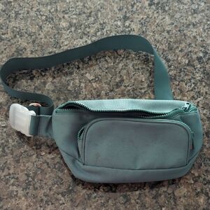 Kibou Diaper Belt Bag Teal Fanny Pack With Baby Changing Pad Storage